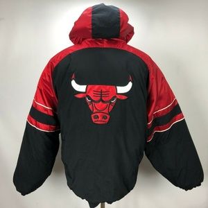 90s Starter Chicago Bulls PUFFER COAT Jacket XL